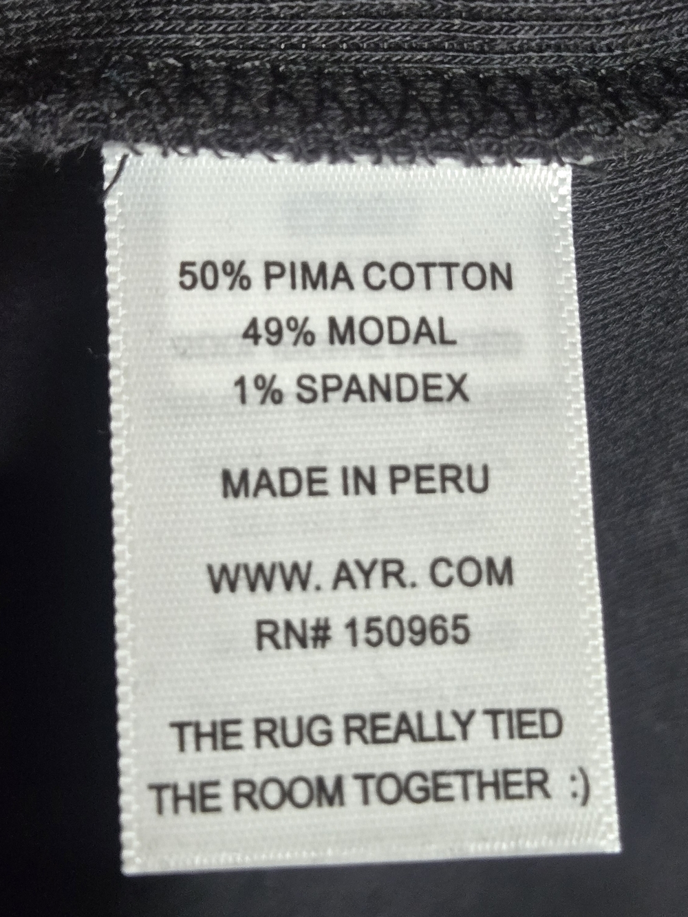 AYR The Open Ended 3/4 Sleeve Top In Black - Picture 9 of 9